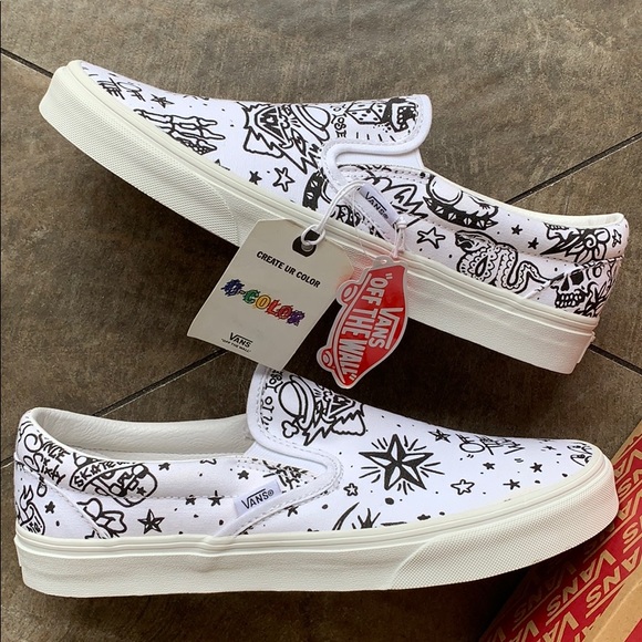 VANS CLASSIC SLIP-ON U-Color Tattoo/True WMNS - Picture 13 of 16
